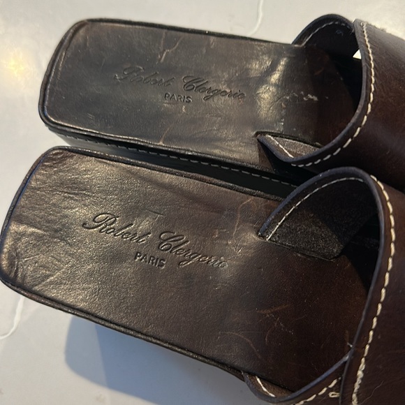 Brown leather Robert clergerie platforms - Picture 4 of 6